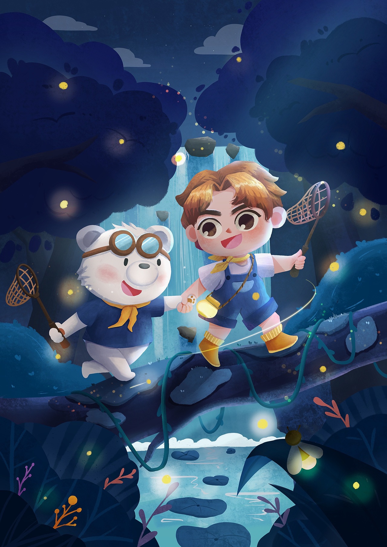 一起去看萤火虫吧（图ZMjkyMjA5MTMy） - 创作习作 - 站酷设计师穆头脑袋原创素材 - 站酷ZCOOL