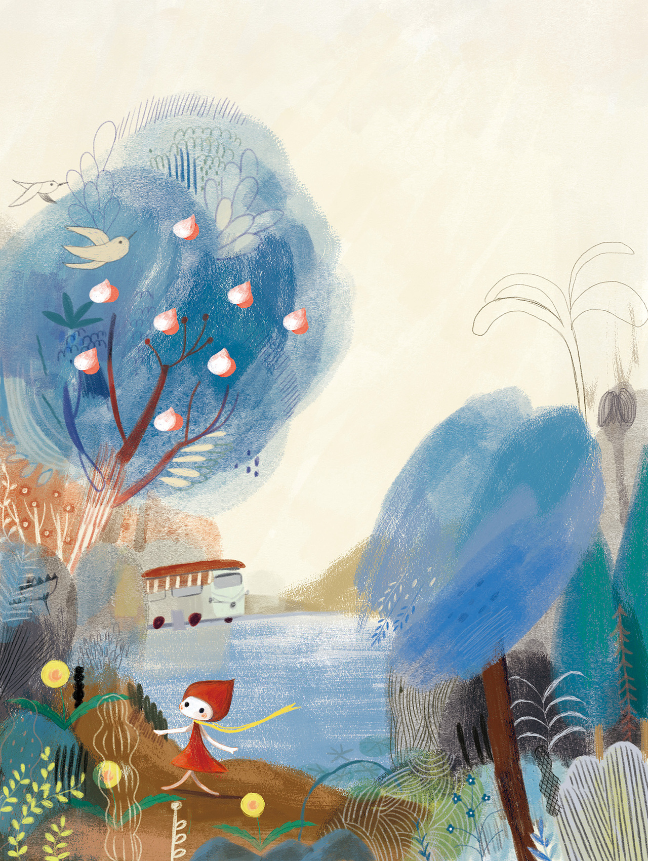 《金子美玲——天空的那头、月亮的歌谣》诗歌配图