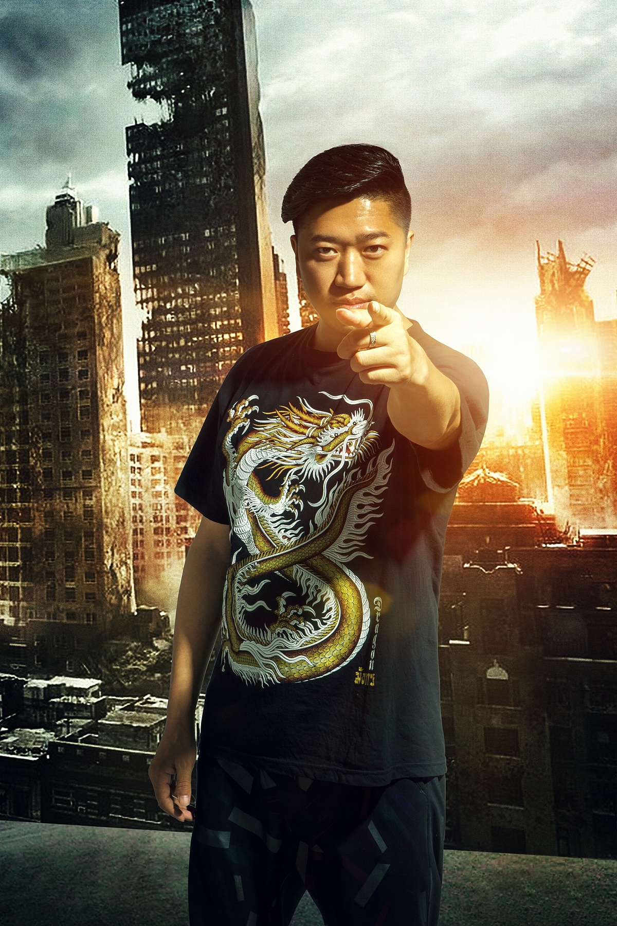 明星电影海报摄影