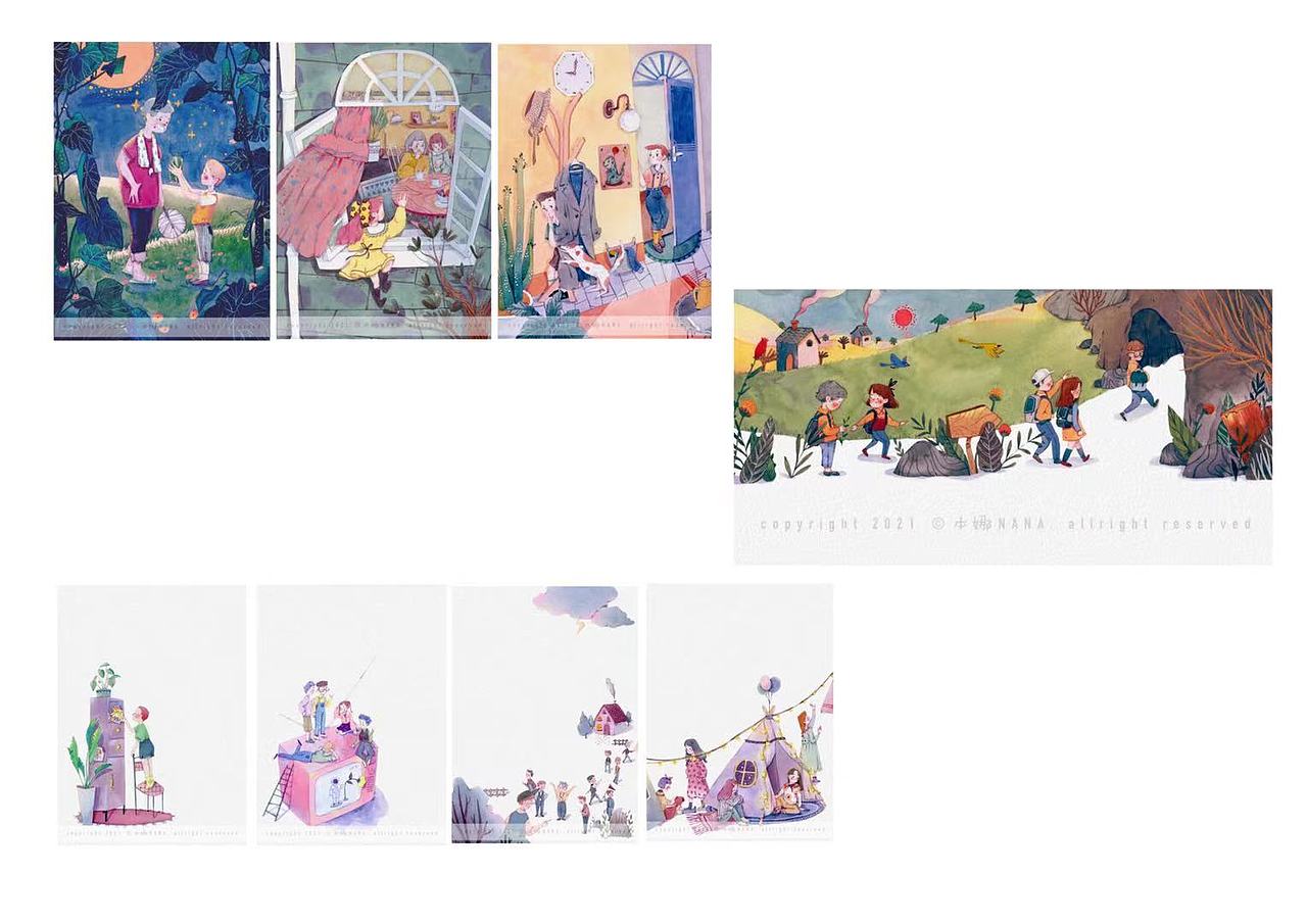 《新母语》商稿配图（图ZMjc5MjM3MzUy） - 儿童插画 - 站酷设计师本娜NANA原创素材 - 站酷ZCOOL