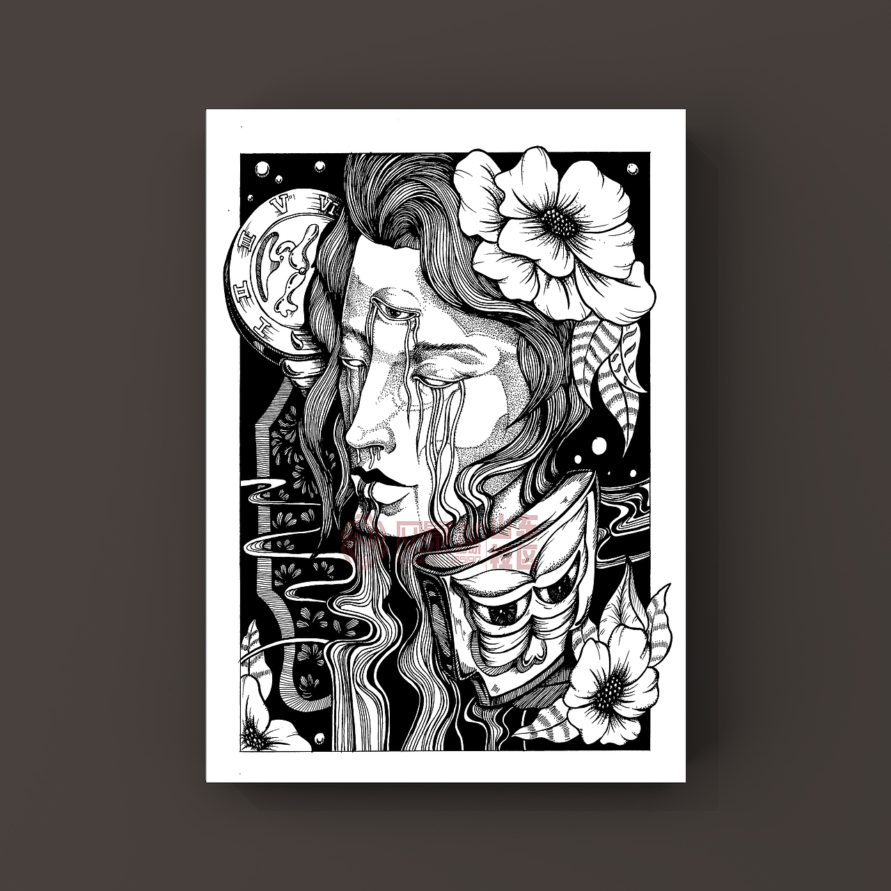 视觉考研手绘×黑白装饰