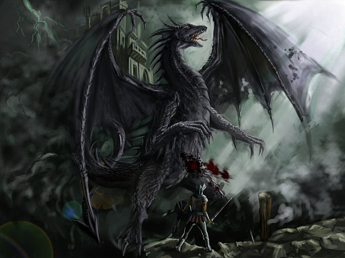 屠龙|插画|概念设定|井里一只鱼 - 原创作品 - 站酷 (zcool)