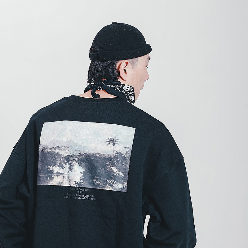 stretag思锐泰格原创设计男装黑色卫衣