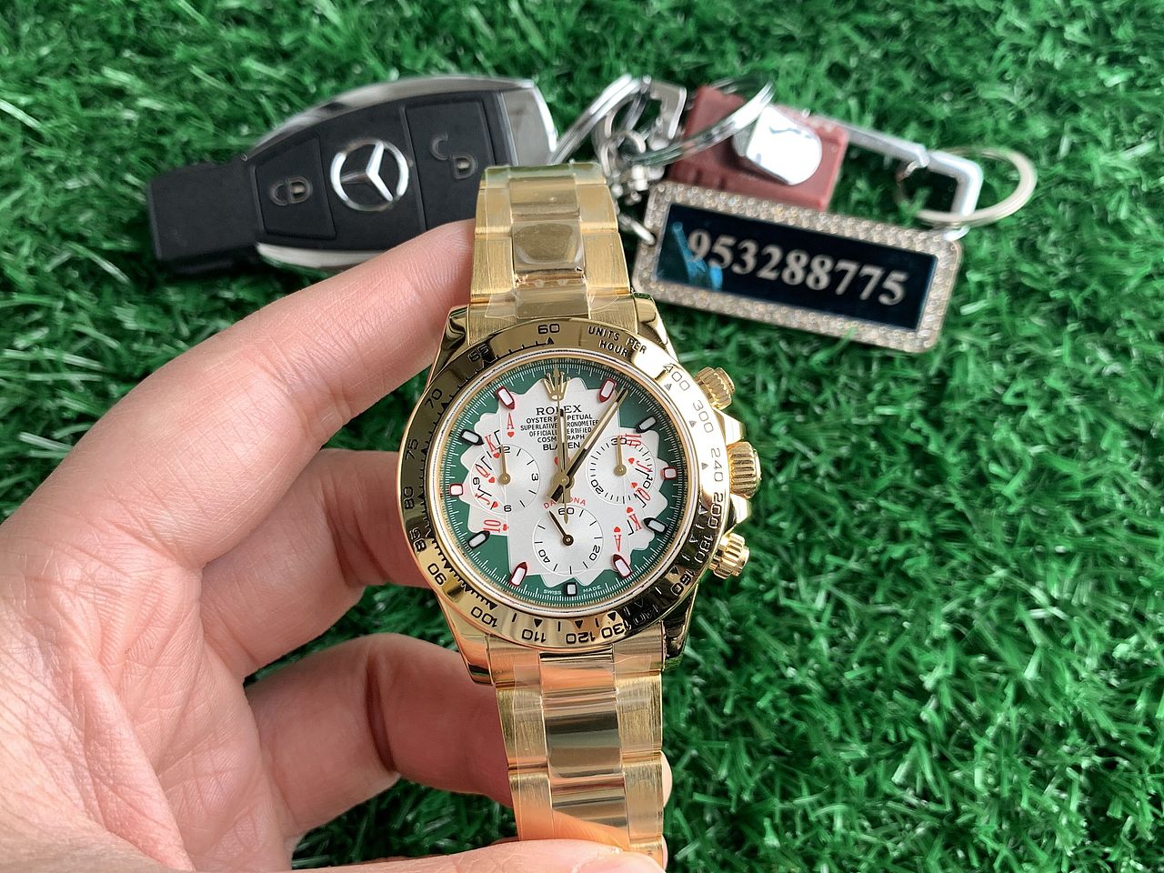 劳力士迪通拿改装定制扑克牌款腕表，个性时尚的迪通拿
