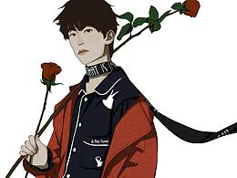 近期的一些男装插画