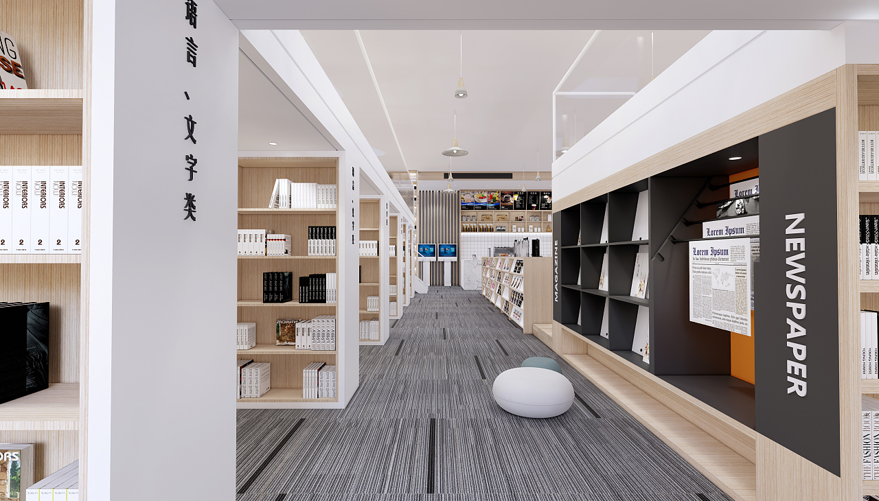 仙桃荣怀学校图书馆|空间|建筑设计|杭州净界空间设计_原创作品-站酷