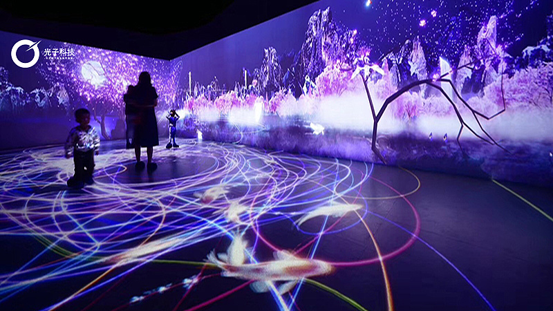 《桃花境》新媒体艺术装置投影互动沉浸式唯美意境