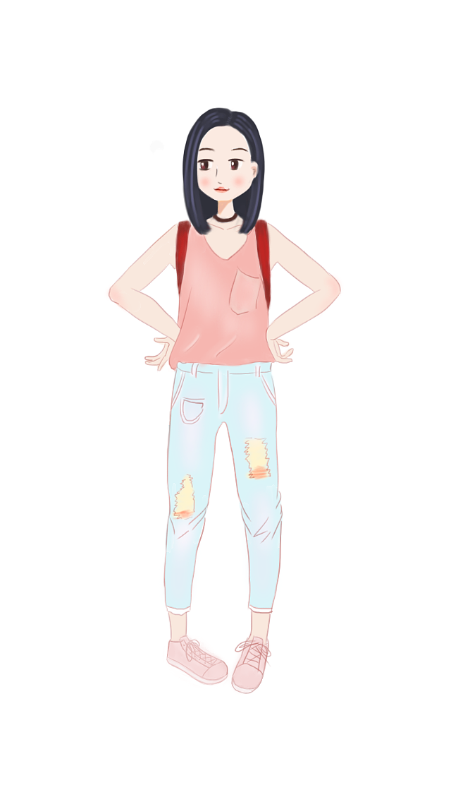 手绘（图ZNjE5NTEwMjQ=） - 创作习作 - 站酷设计师枫枫的杰伦小公举原创素材 - 站酷ZCOOL