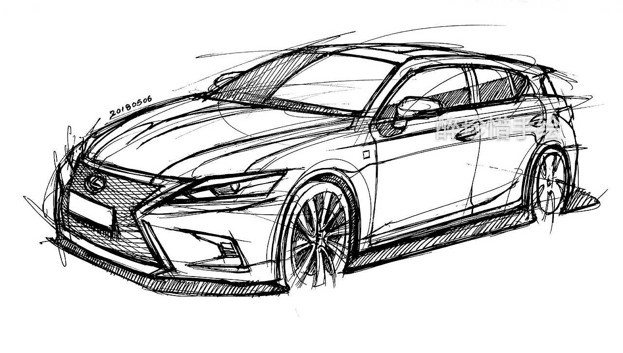 汽车手绘几张