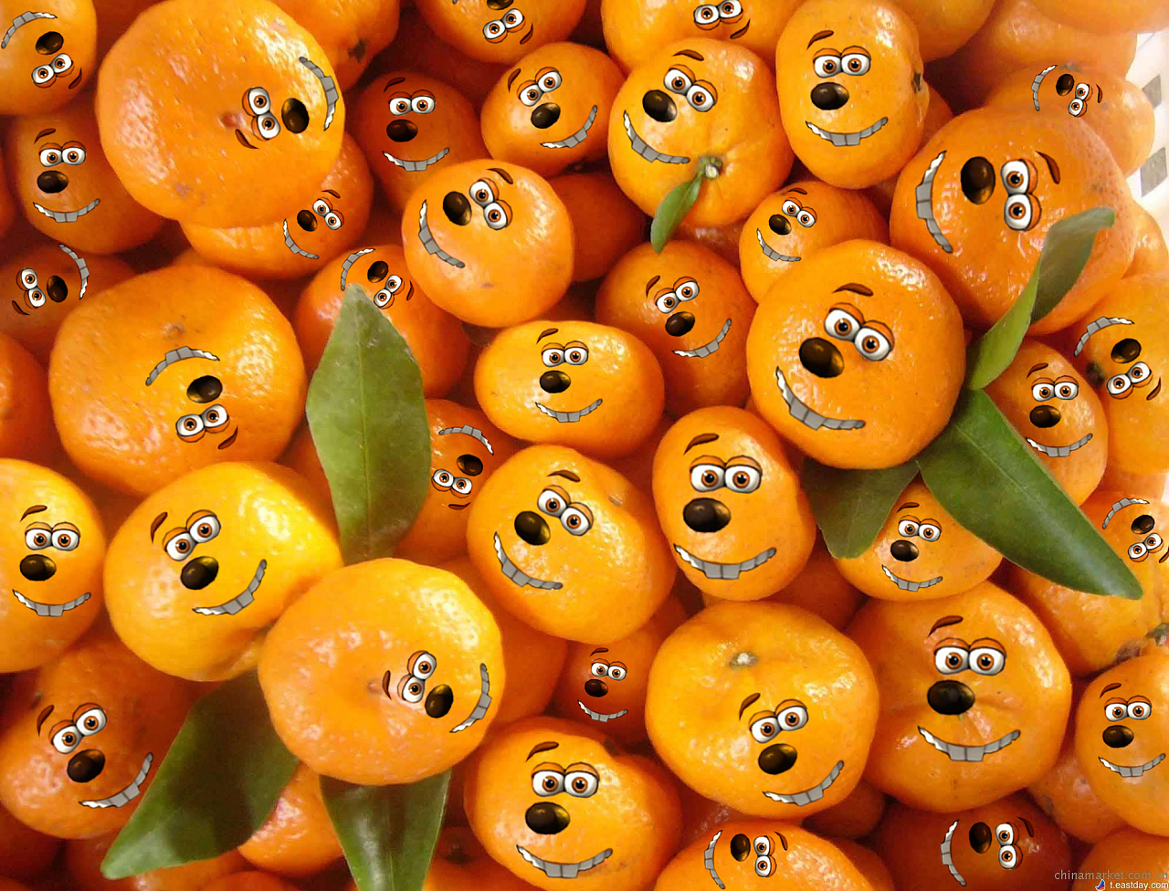 有脸水果系列壁纸