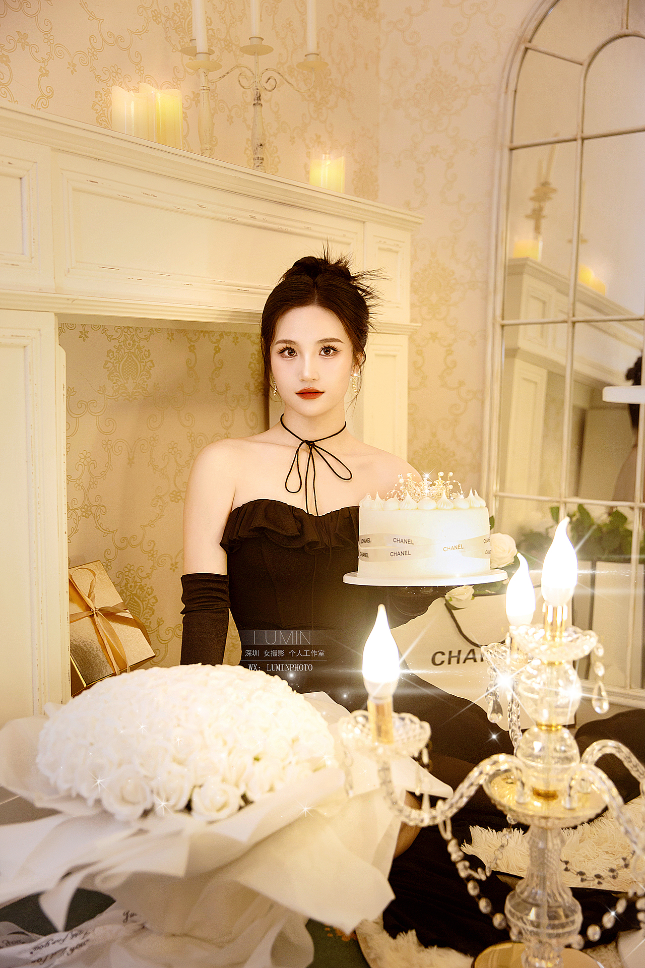 深圳生日写真 蛋糕是甜甜的云朵，蜡烛是闪闪的星星✨