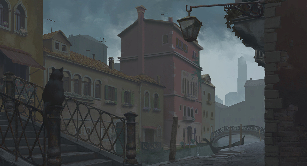 威尼斯街道（图ZMTY3NTczOTA0） - 游戏原画 - 站酷设计师伍号渔场原创素材 - 站酷ZCOOL