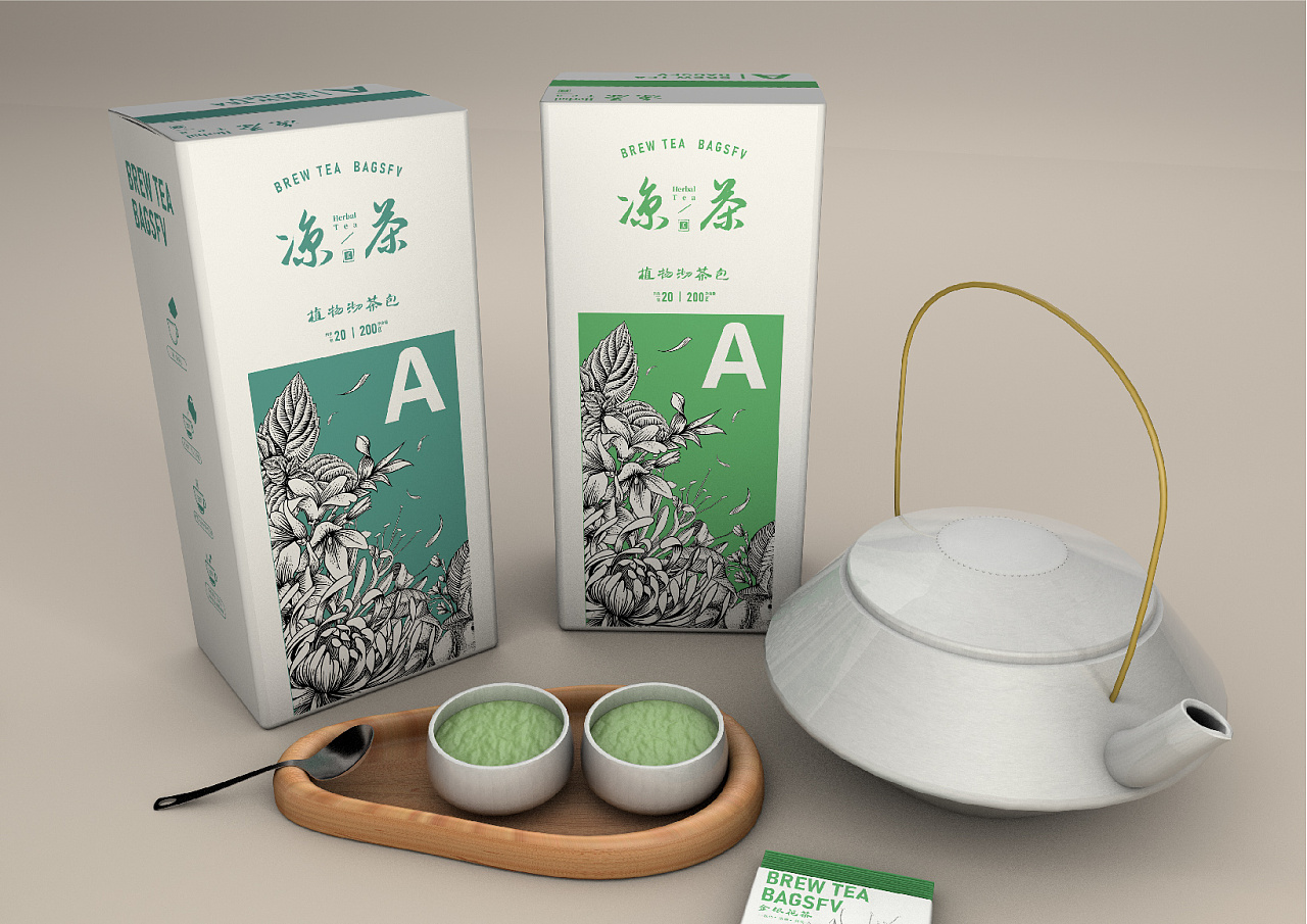 凉茶包装设计/插画设计|插画|商业插画|肆一siyi - 原创作品 - 站酷