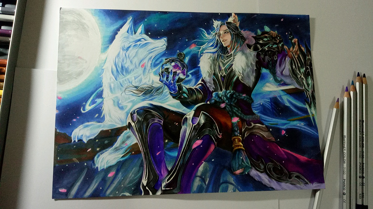 千年之狐—李白(教程)|动漫|单幅漫画|一只阿胤_原创作品-站酷(zcool)