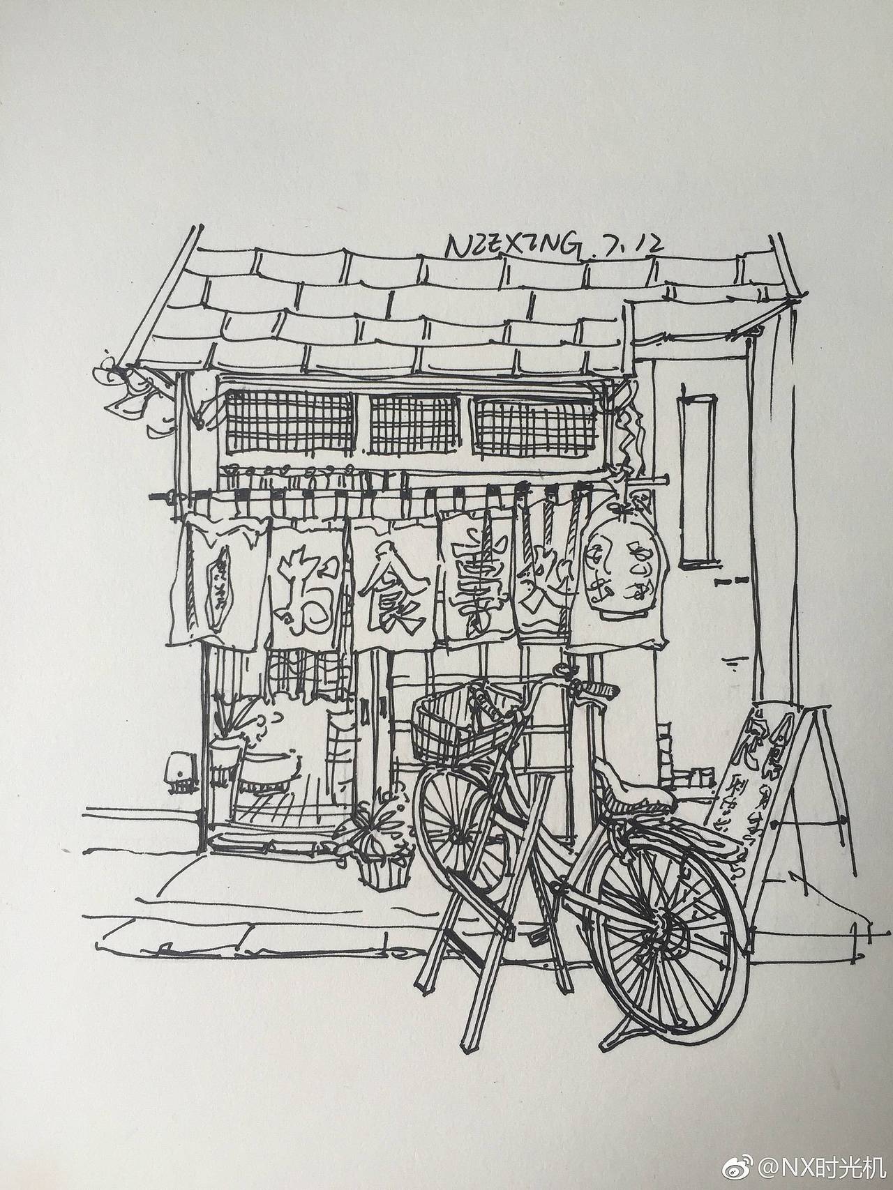 那些随手画的单线手绘稿（图ZMTIxNTQyODUy） - 创作习作 - 站酷设计师NIEXING_星星原创素材 - 站酷ZCOOL