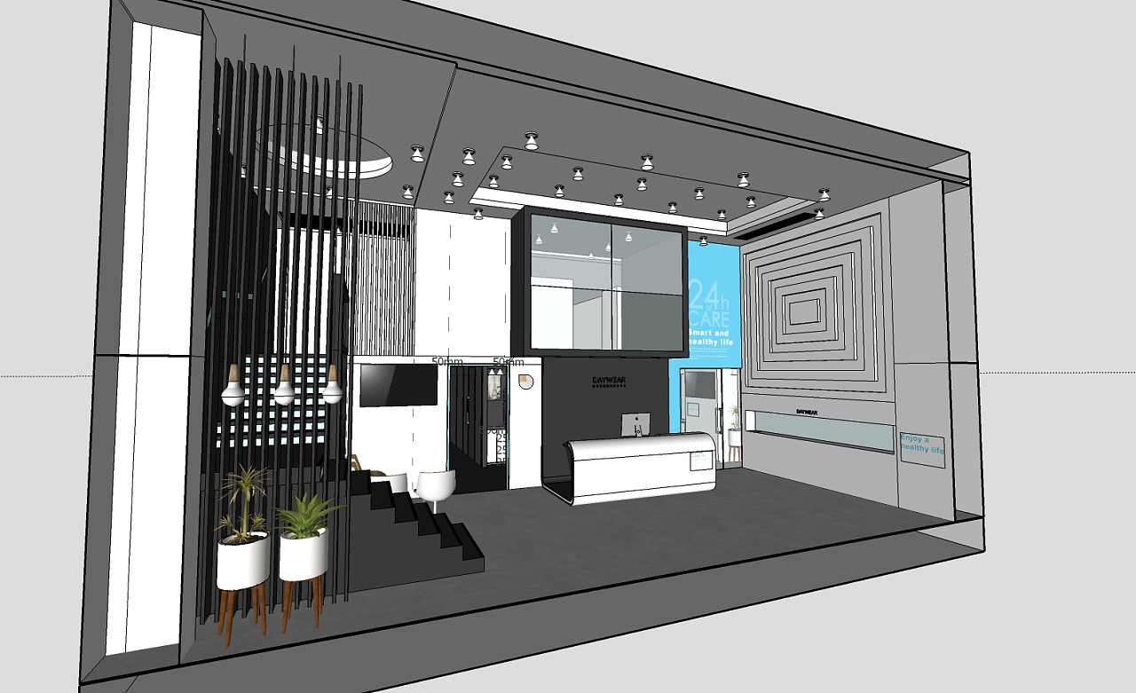 门店装修设计方案与3d效果图