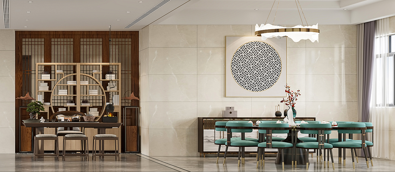 中式轻奢住宅（图ZMjQyMTM0NDIw） - 家装设计 - 站酷设计师KentonWong原创素材 - 站酷ZCOOL