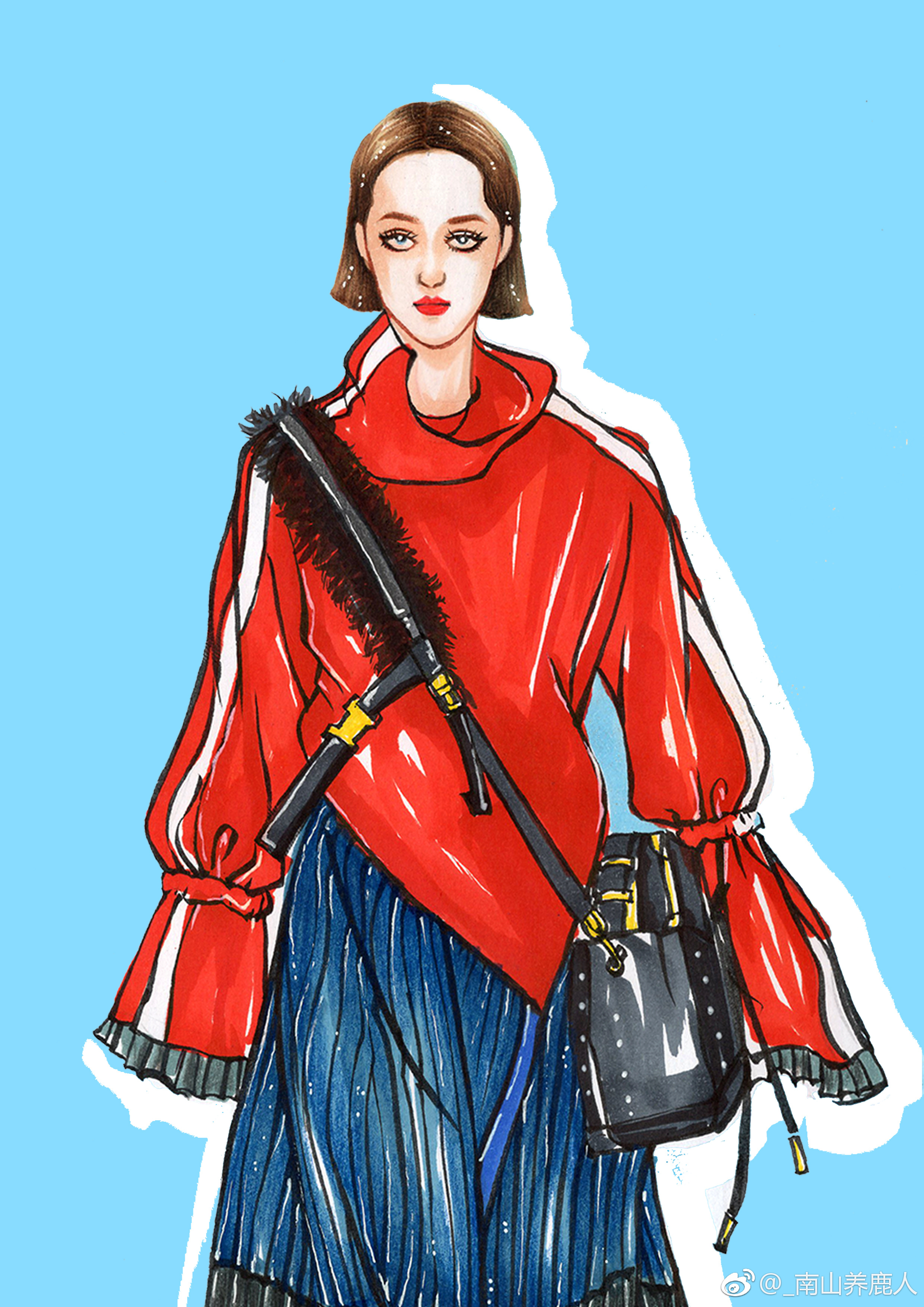 服装效果图|插画|其他插画|_南山养鹿人 - 原创作品 - 站酷 (zcool)