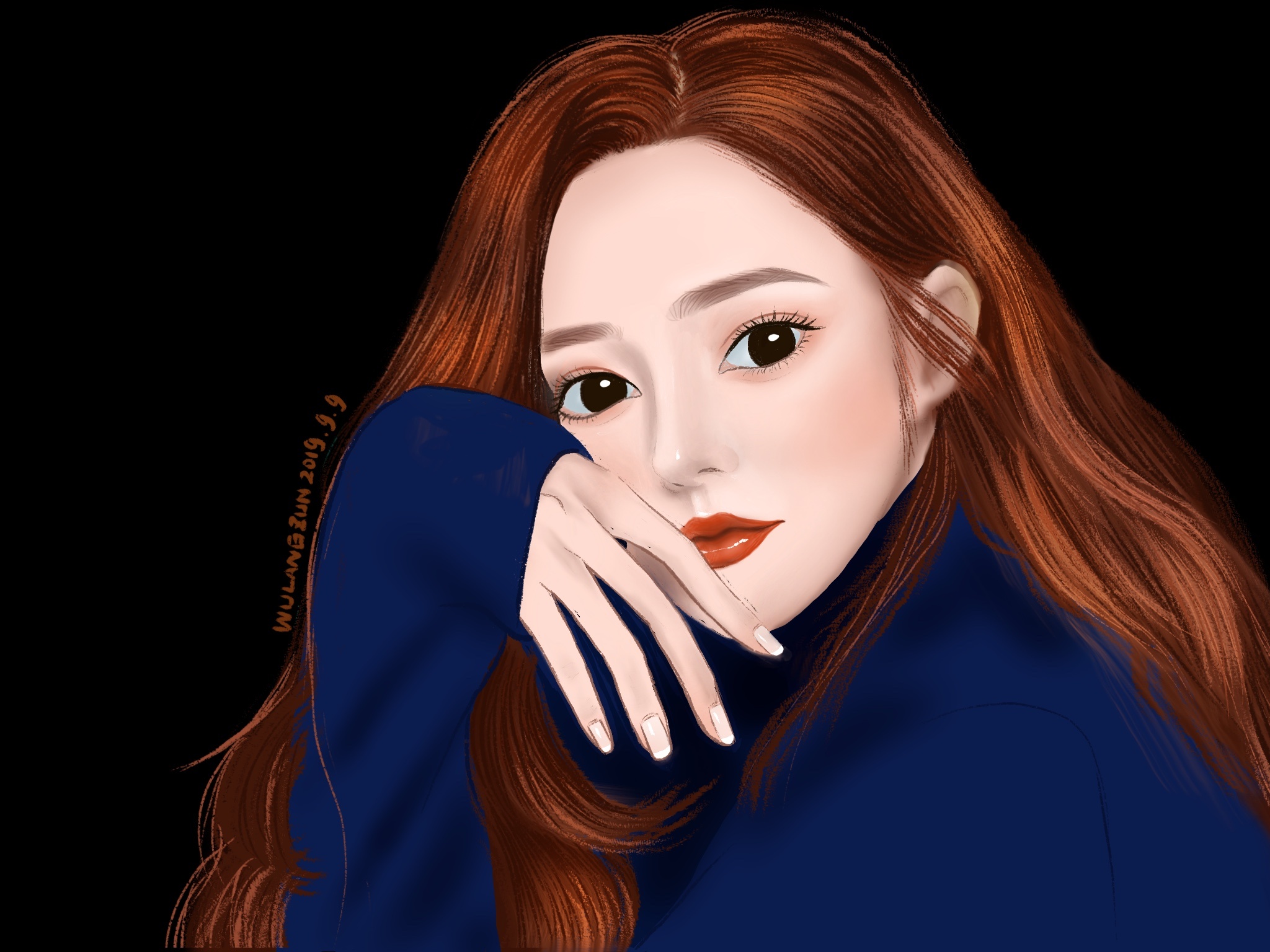 厚涂漂亮小姐姐