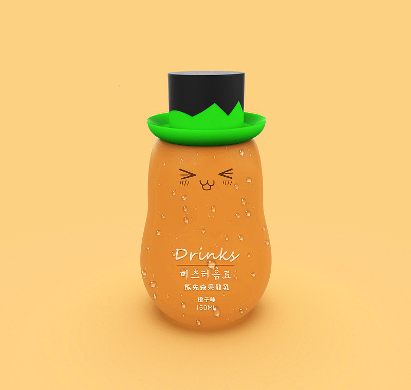 “熊先森”果酸乳儿童饮料-Fusion360练习