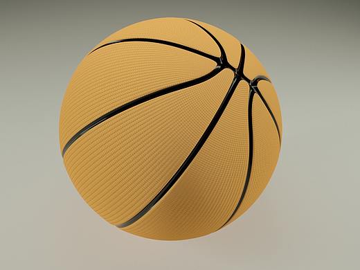 篮球C4D建模+OC渲染