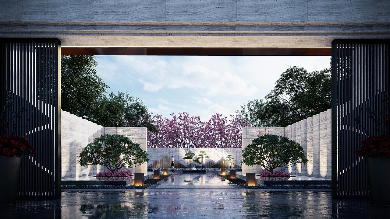 lumion10新中式示范区效果展示（图ZMjQ0MzgwODE2） - 建筑/空间 - 站酷设计师Spaltaion艺行原创素材 - 站酷ZCOOL