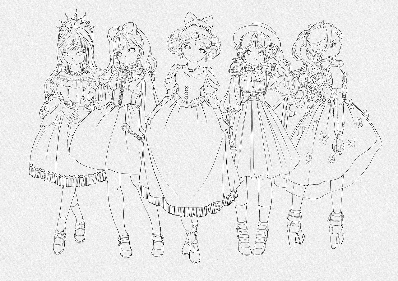 ipad水彩—-“lolita洛丽塔”立绘、伞柄图、成品（图ZMjkwNzQ0MTY4） - 商业插画 - 站酷设计师JOJO严琼原创素材 - 站酷ZCOOL