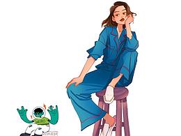 每日一画的小合集(2)——插画师昀耳