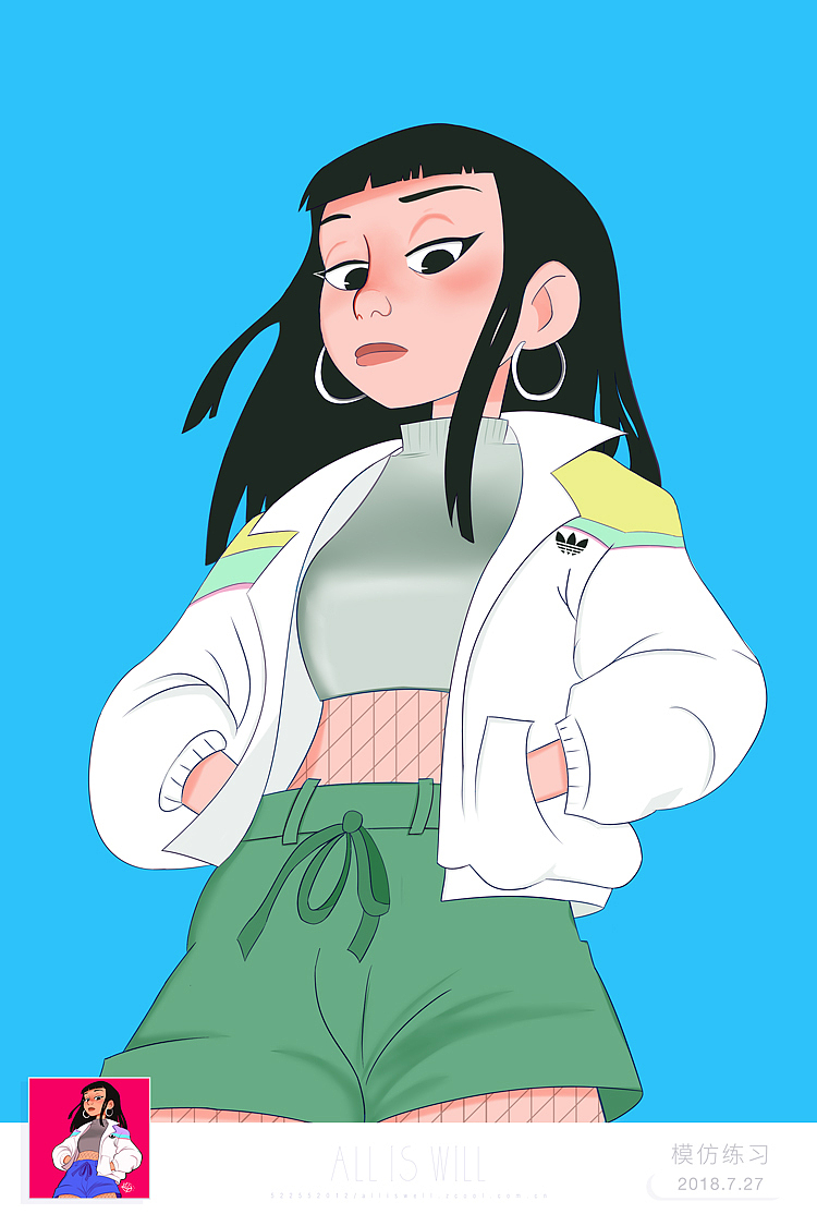一个月的手绘插画练习