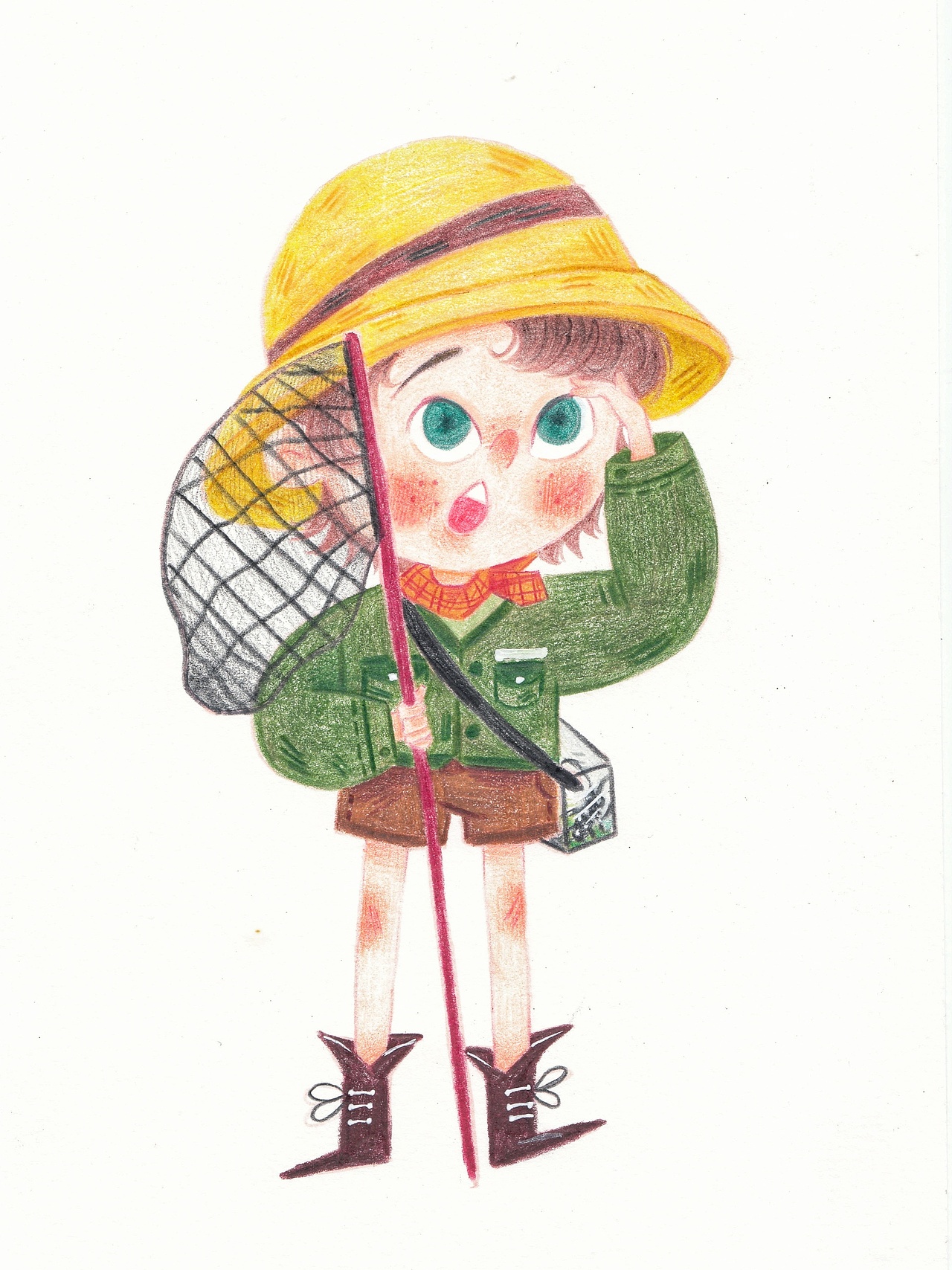 儿插 | 彩铅人物（图ZMTk5MTA1Mzg0） - 儿童插画 - 站酷设计师晓晓Krency原创素材 - 站酷ZCOOL