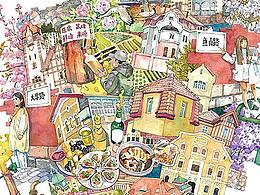 手绘插画
