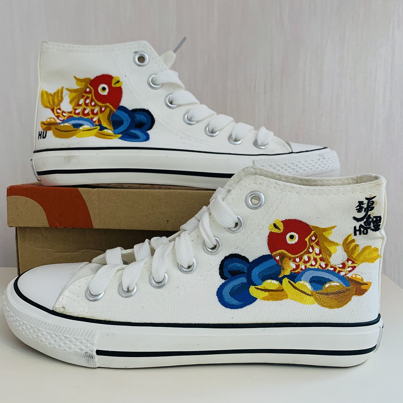 丙烯手绘鞋|插画|新锐潮流插画|ann艺术细菌_原创作品-站酷zcool