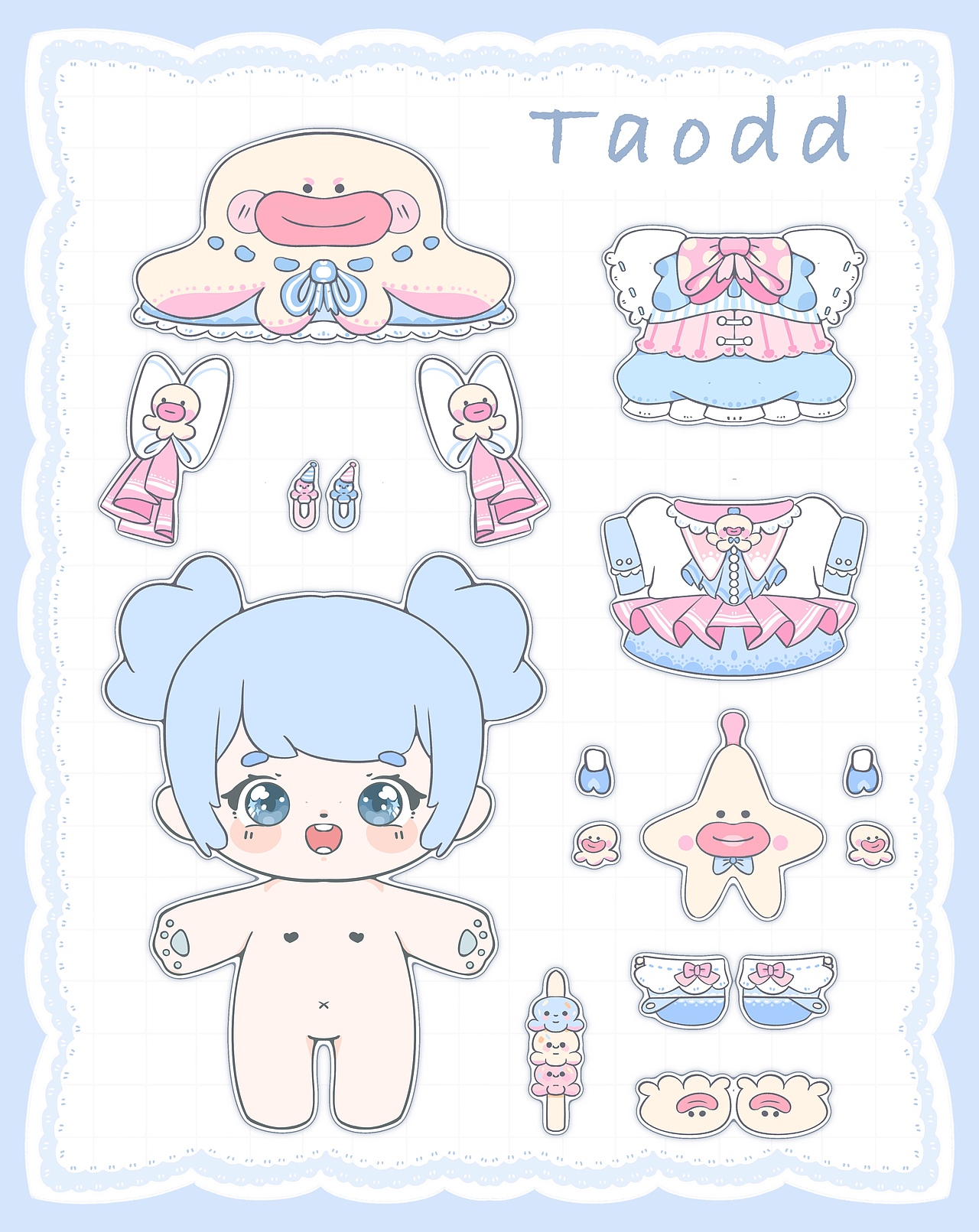 换装娃娃贴纸合集🎈