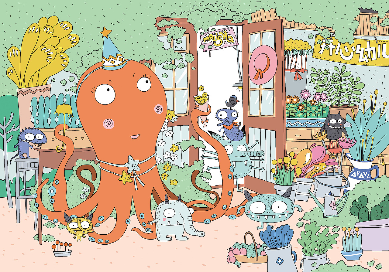 章鱼先生和章鱼小姐