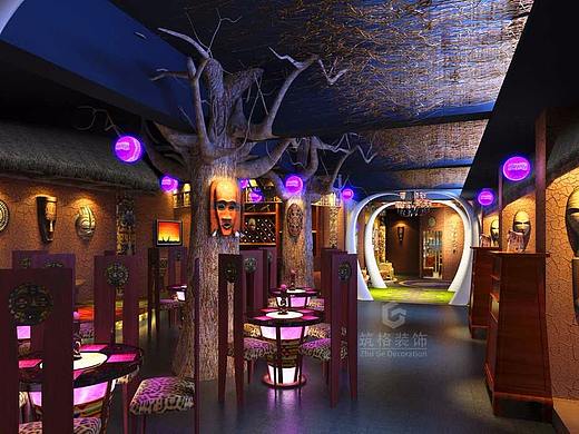 成都酒吧装修设计|装修设计|筑格装饰|紫色大地酒吧