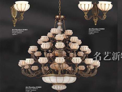 欧式高档云石吊灯定制