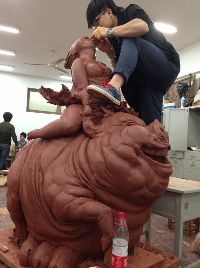 关于我的创作《自驾游》（图ZMTk2ODI5MzY=） - 雕塑 - 站酷设计师JESEA原创素材 - 站酷ZCOOL