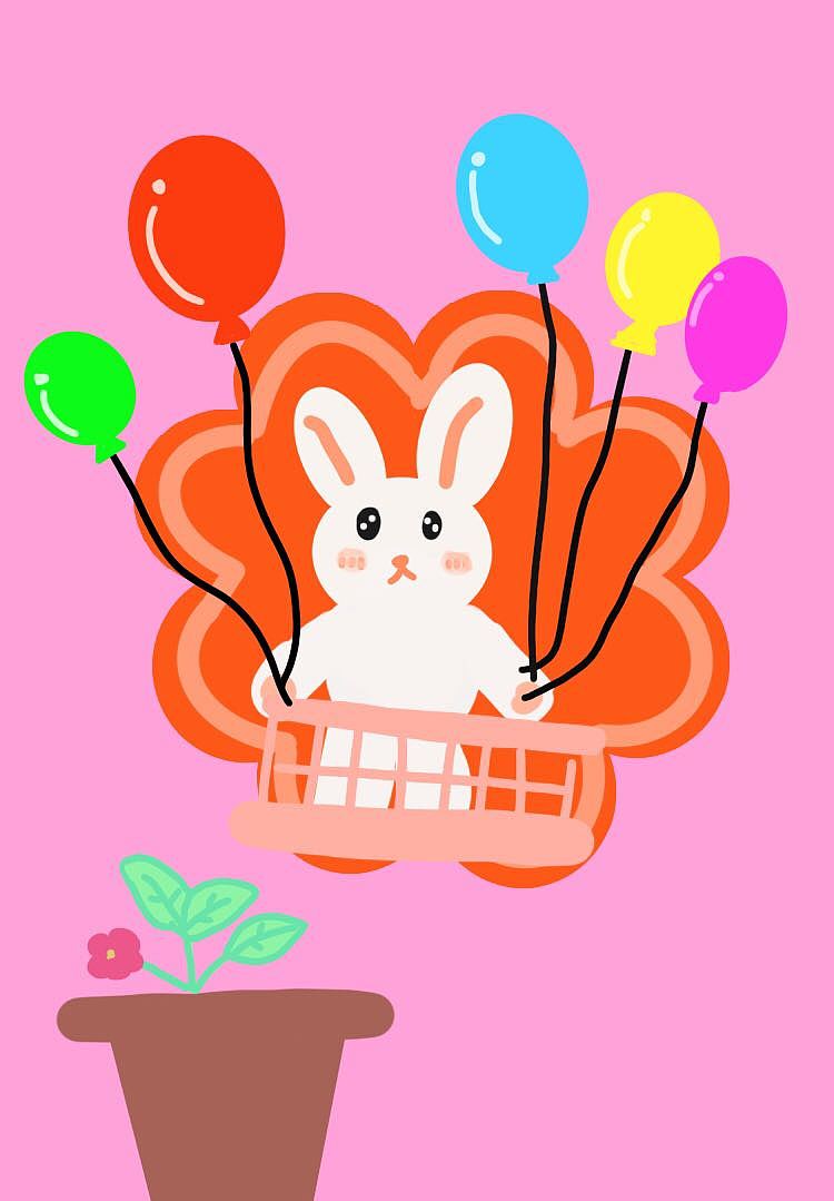 气球小兔