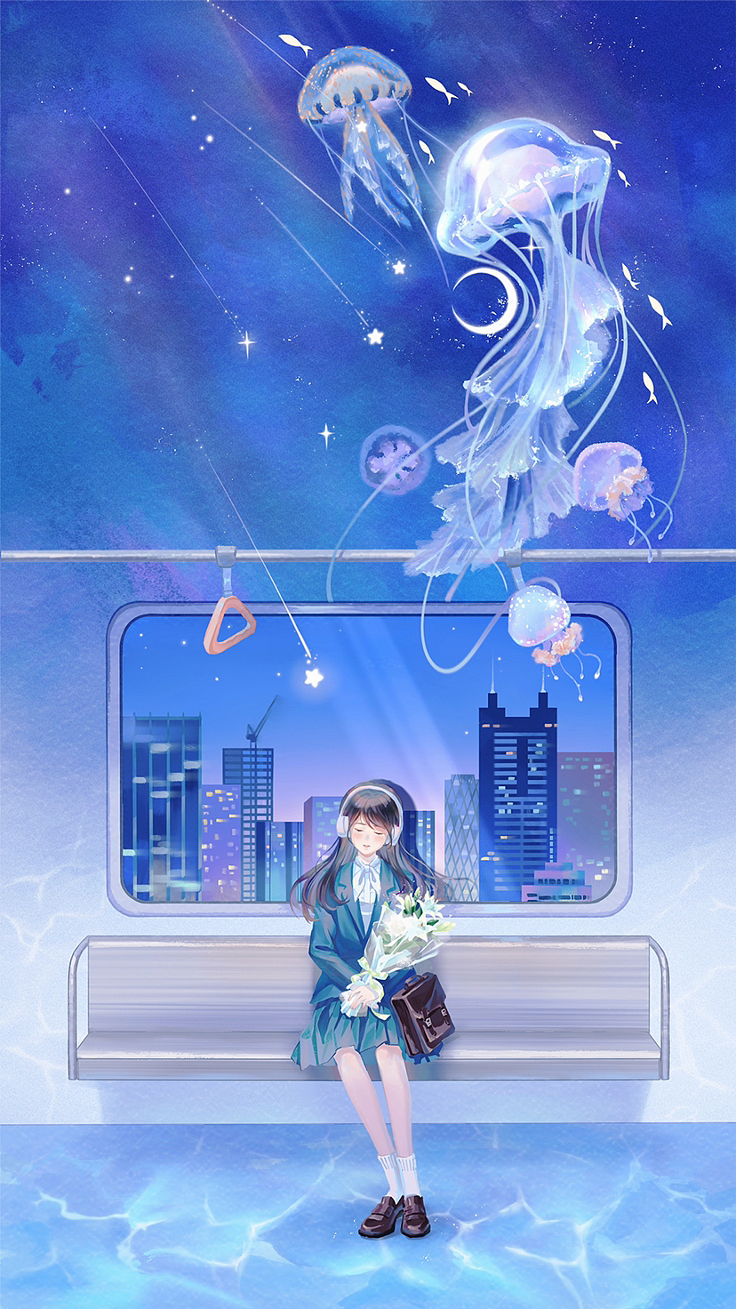 治愈系壁紙插畫（圖ZMzYwODA0NjQ4） - 藝術(shù)插畫 - 站酷設(shè)計師子木在畫了原創(chuàng)素材 - 站酷ZCOOL