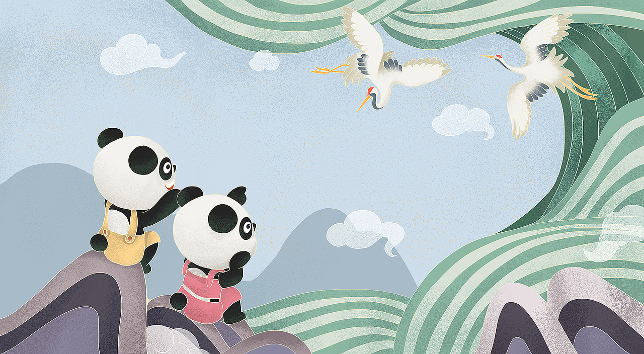 众生互联X熊猫壁画（图ZMjI1NDA1OTA4） - 商业插画 - 站酷设计师斑驳创意原创素材 - 站酷ZCOOL