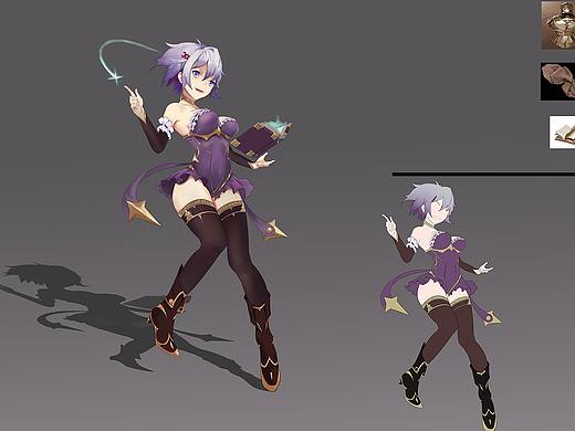 魔法少女（个人主页-ZNDk3NDU0ODg=） - 游戏原画 - 站酷设计师爱玩剑三的小琪原创素材 - 站酷ZCOOL