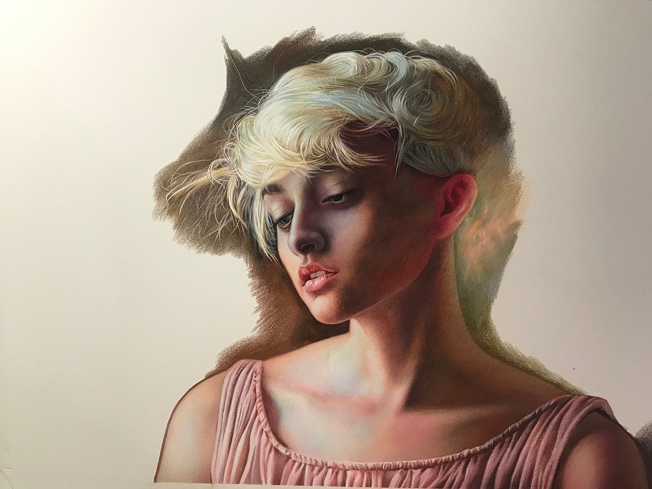 彩铅人物-《自在》(内附过程视频)