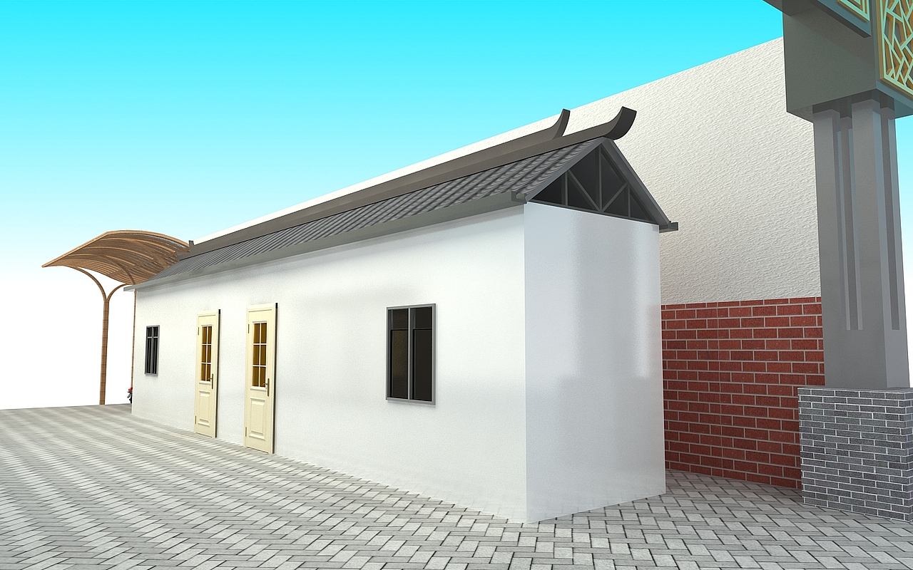 户外文化墙效果图设计