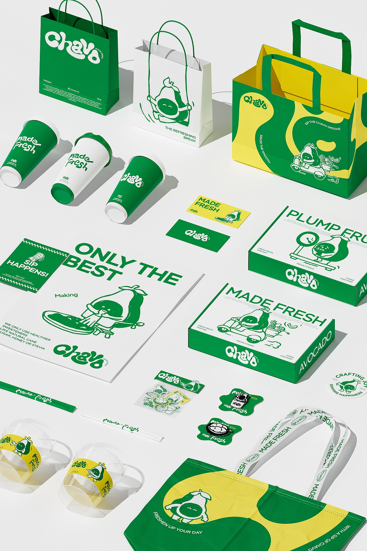 新加坡果茶Chavo品牌设计｜Made Fresh！