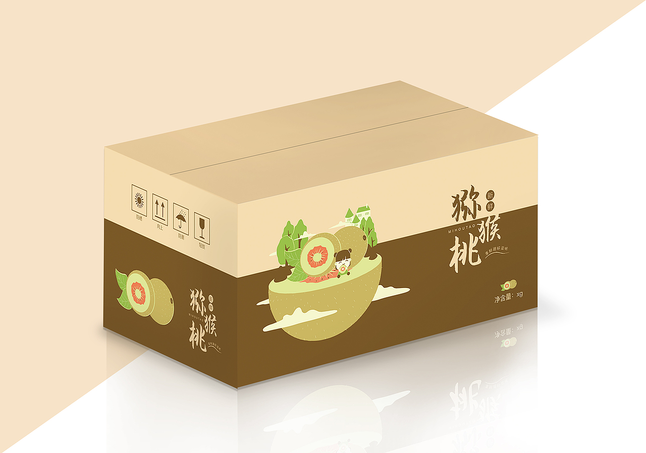 猕猴桃包装（图ZMTQ0MDQyMTQ0） - 包装 - 站酷设计师青荫草设计原创素材 - 站酷ZCOOL