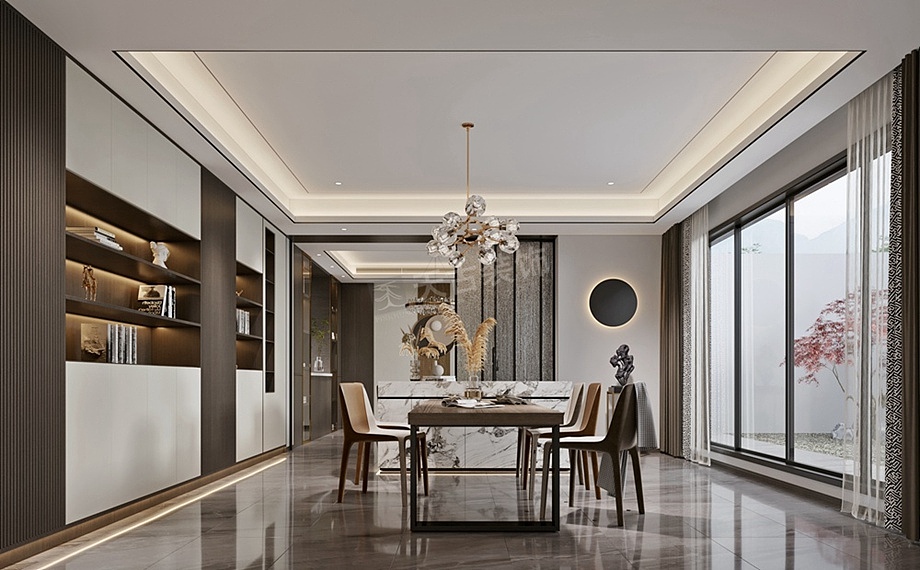 万科十七英里装修改造方案,轻奢风格双拼别墅设计图（图ZMjg0NjgzMDA4） - 家装设计 - 站酷设计师天古装饰设计师T原创素材 - 站酷ZCOOL