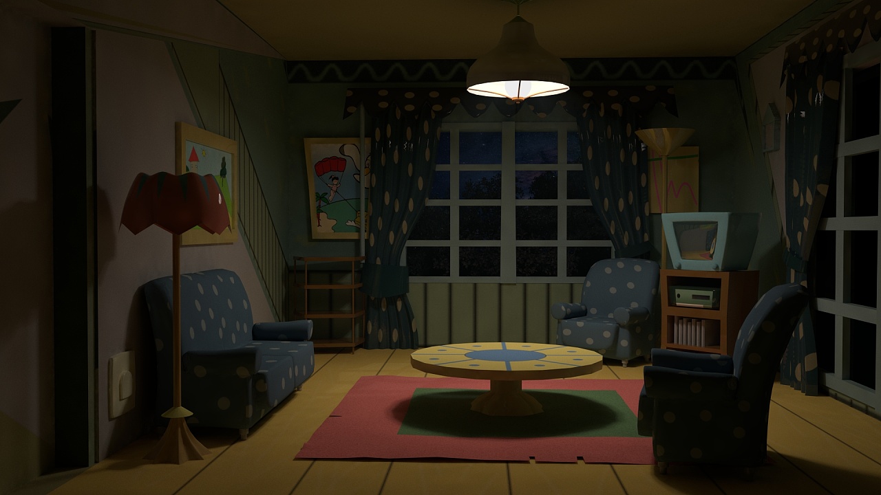 室内 场景|三维|建筑/空间|罗憧辉 - 原创作品 - 站酷 (zcool)