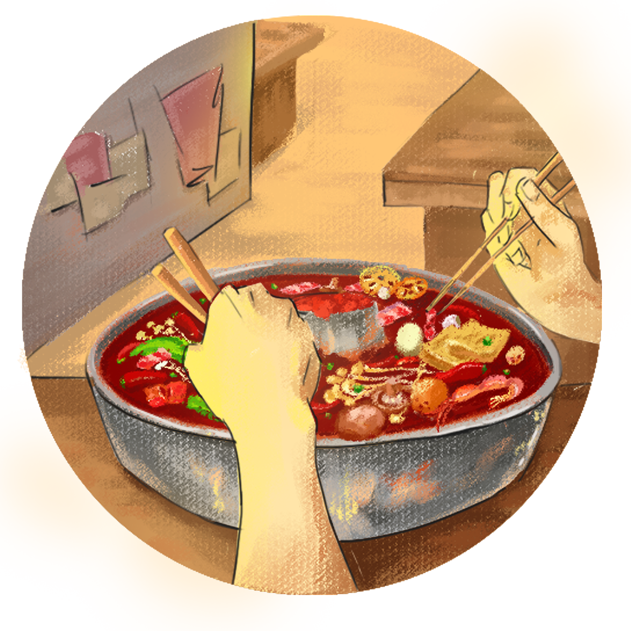 最熟悉的东西最简单的表达插画小教程