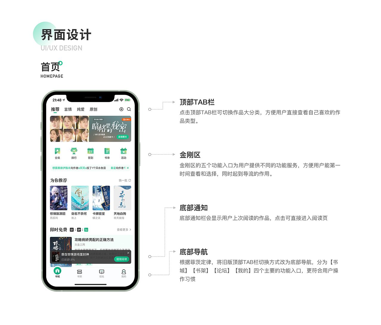 晋江文学阅读APP Redesign（图ZMjcwMTQ0OTU2） - APP界面 - 站酷设计师Aceboruchan原创素材 - 站酷ZCOOL