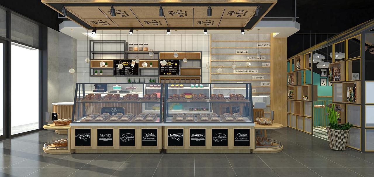 淄博蛋糕烘焙面包甜品店设计装修淄博红宝石蛋糕店设计（图ZMTc1Mzk3NTI4） - 家装设计 - 站酷设计师集简设计原创素材 - 站酷ZCOOL